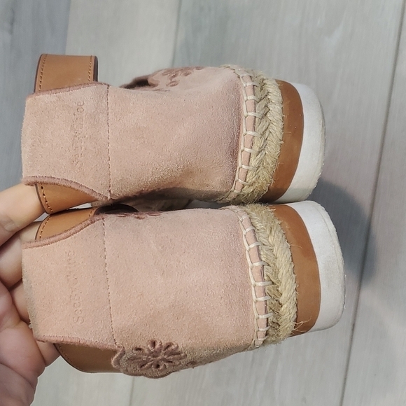 See By Chloe Ankle Espadrilles Sandals Suede Shoes sz 39  US 8 - Picture 7 of 12